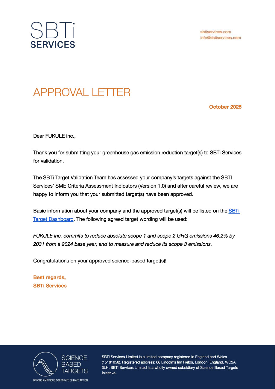 SBT認定（Science Based Targets）